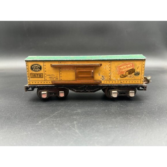 Lionel Lines Tin Train 1679 Baby Ruth Candy Prewar Box Car O Gauge - Picture 1 of 7